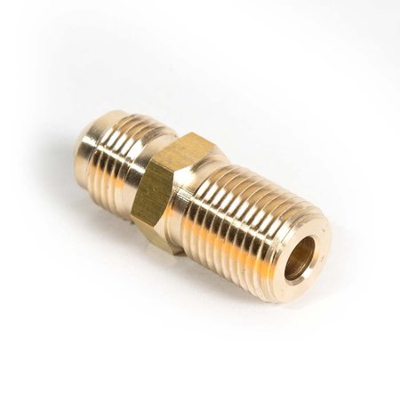 INTERSTATE PNEUMATICS 5/8 Inch-18 UNF Flared x M16 x 1.5 Brass Adapter For Gas Regulator FA615G